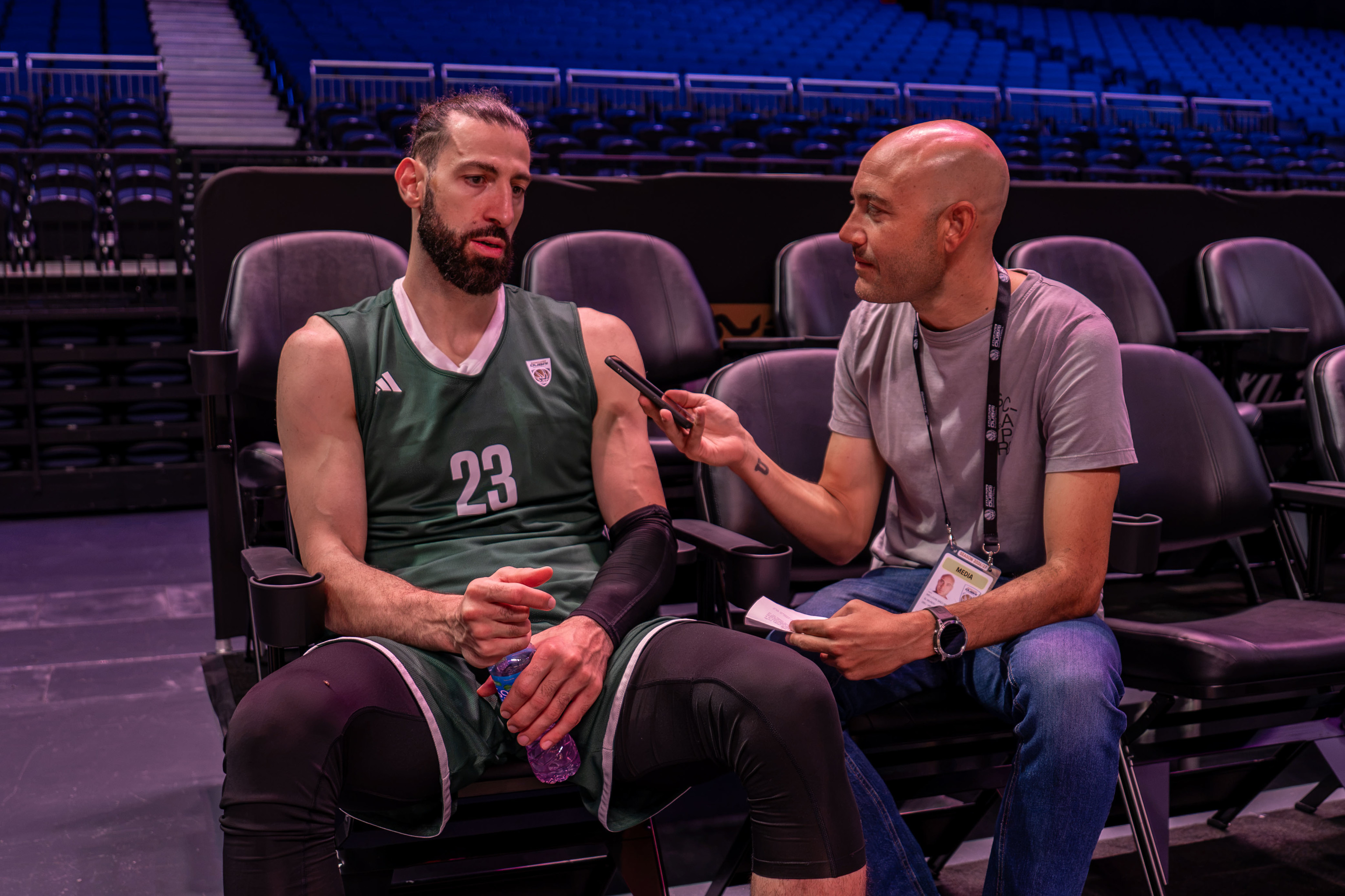 Shengelia, durante la entrevista con EL MUNDO en el Coca Cola Arena de Dubai.