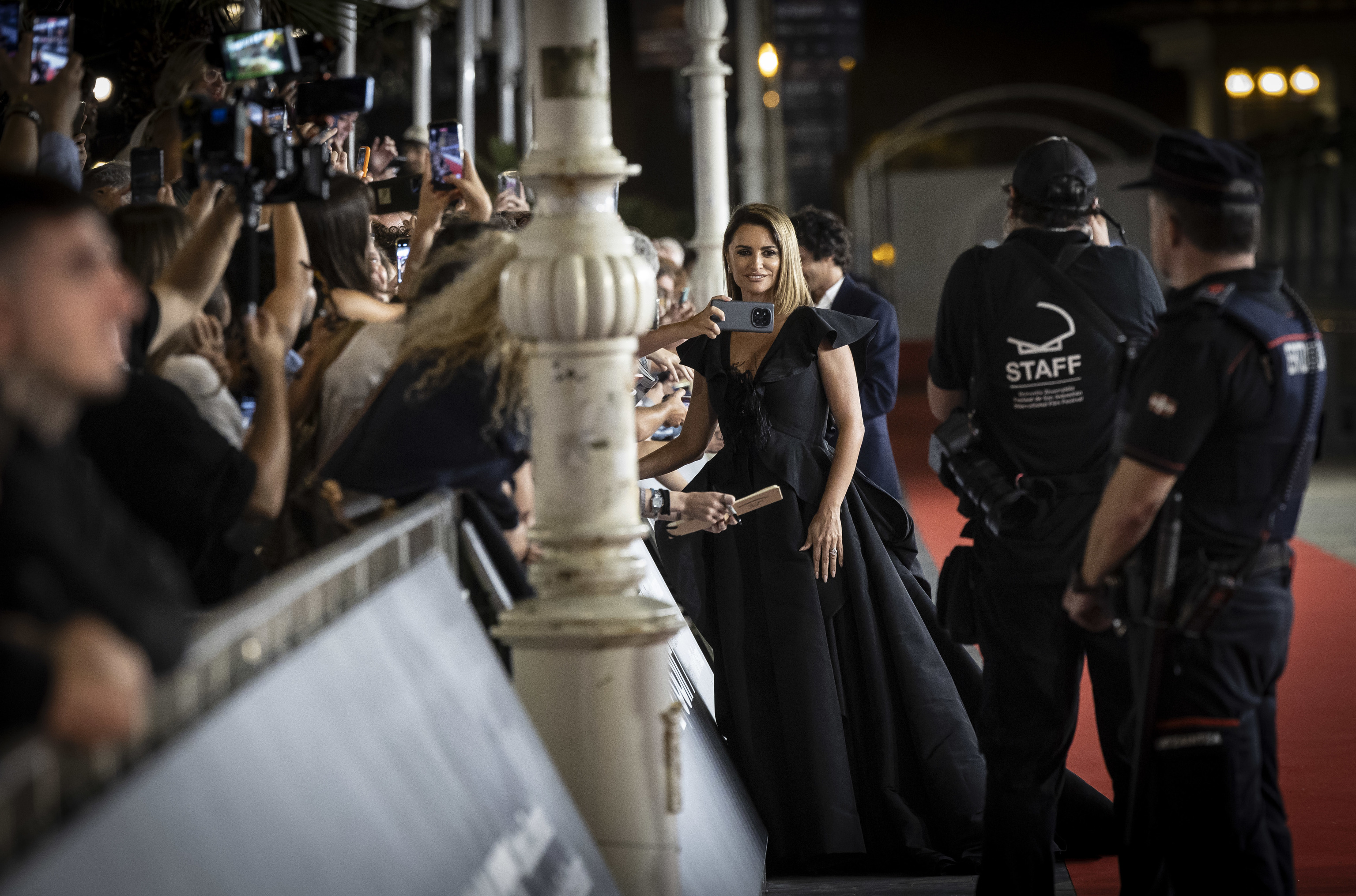 Penélope Cruz, en la alfombra roja del Festival de San Sebastián