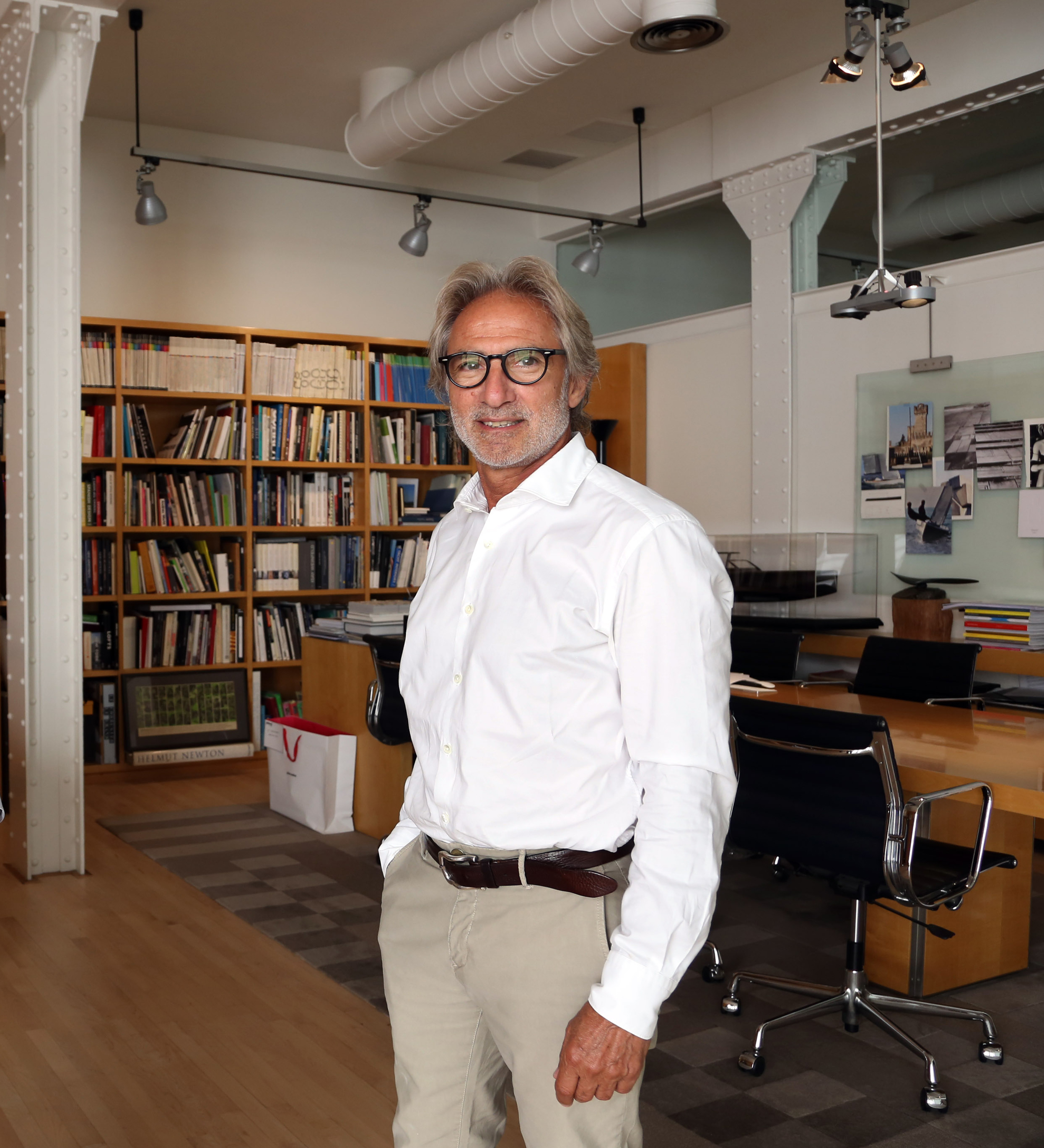 El arquitecto fallecido Josep Juanpere posa en Barcelona en julio de 2018.
