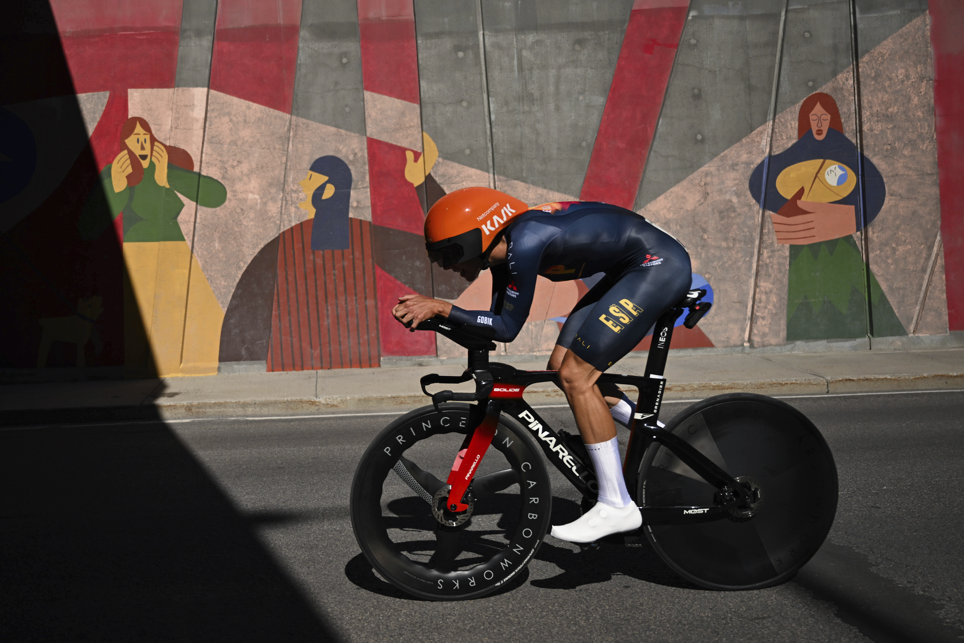 Benjam�n Noval, en la prueba en ruta del Mundial de Montreal.