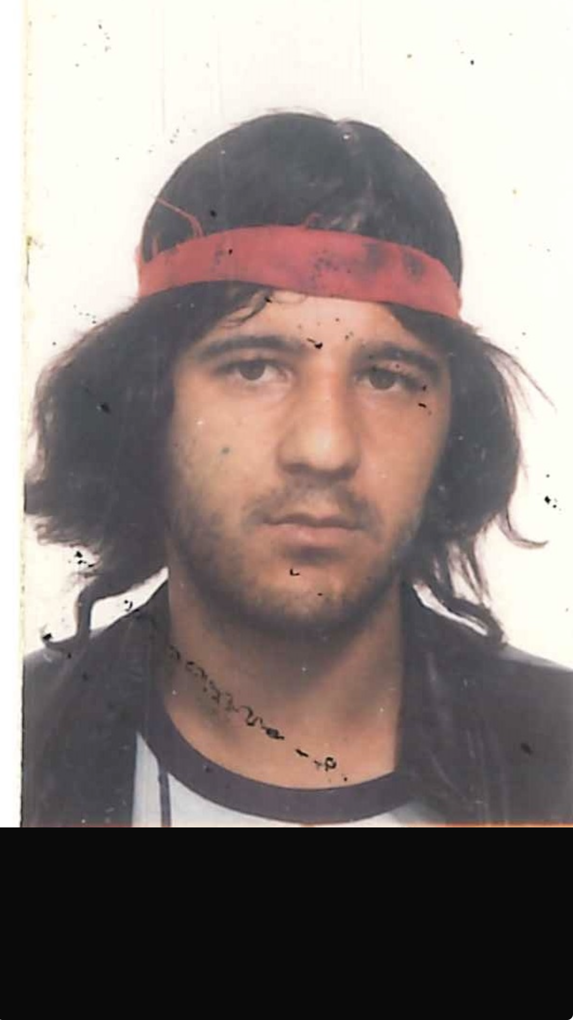 El Lagarto, en una foto de carnet.