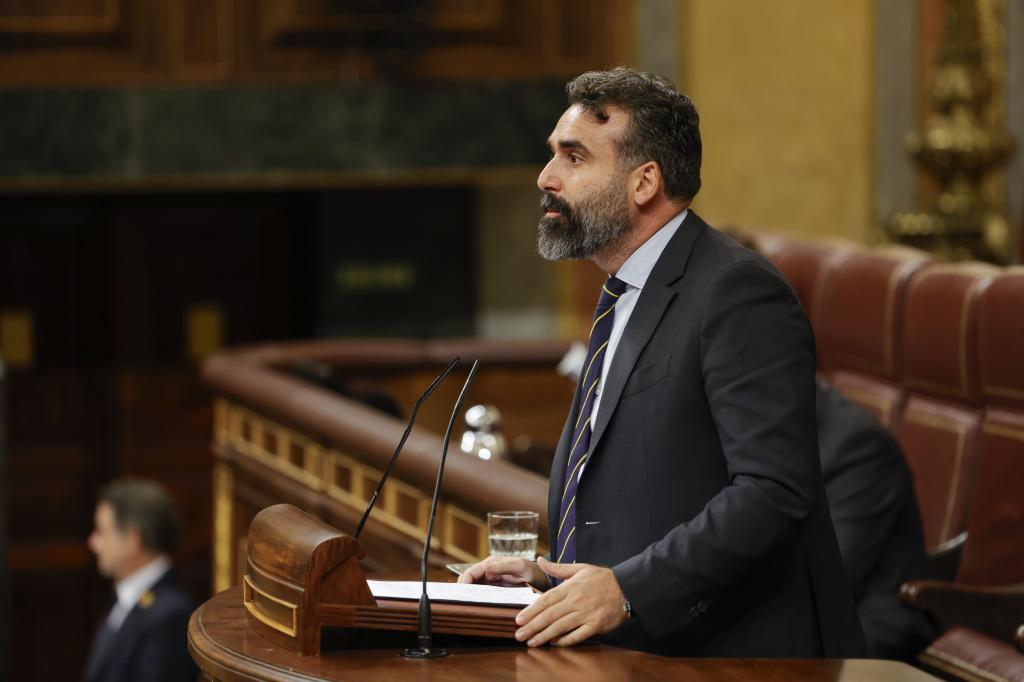 Alberto Mayoral, en el pleno del Congreso hace unos dias.
