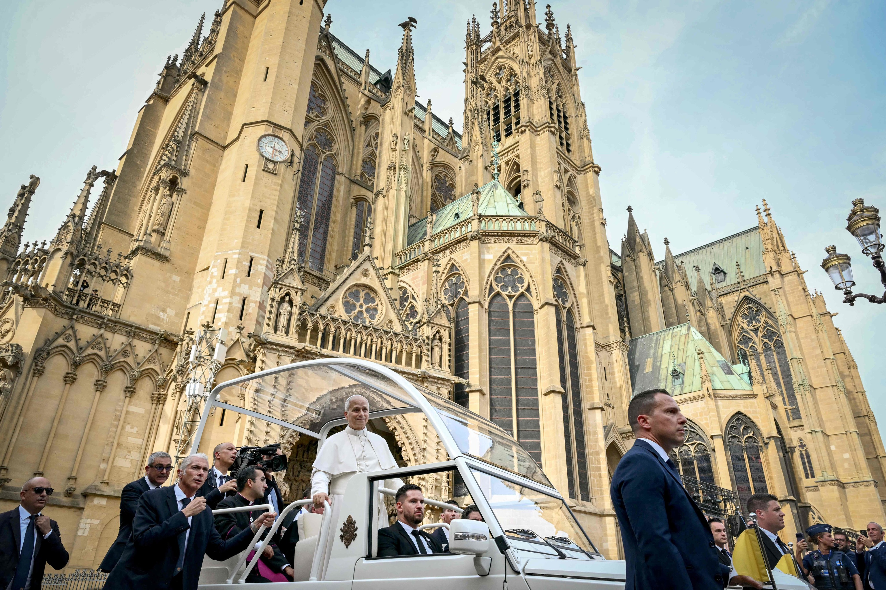 El Papa, en su visita a Metz (Francia).