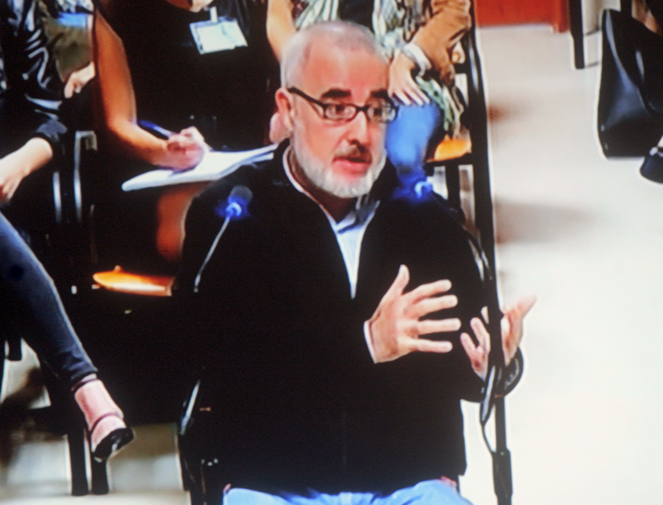 Alfonso Basterra, durante el juicio en el que fue condenado.