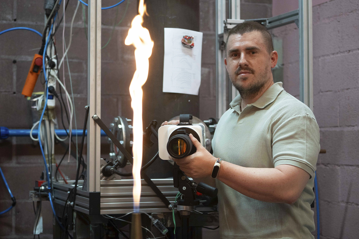 El ingeniero físico Daniel Moreno, investigador de la Carlos III.
