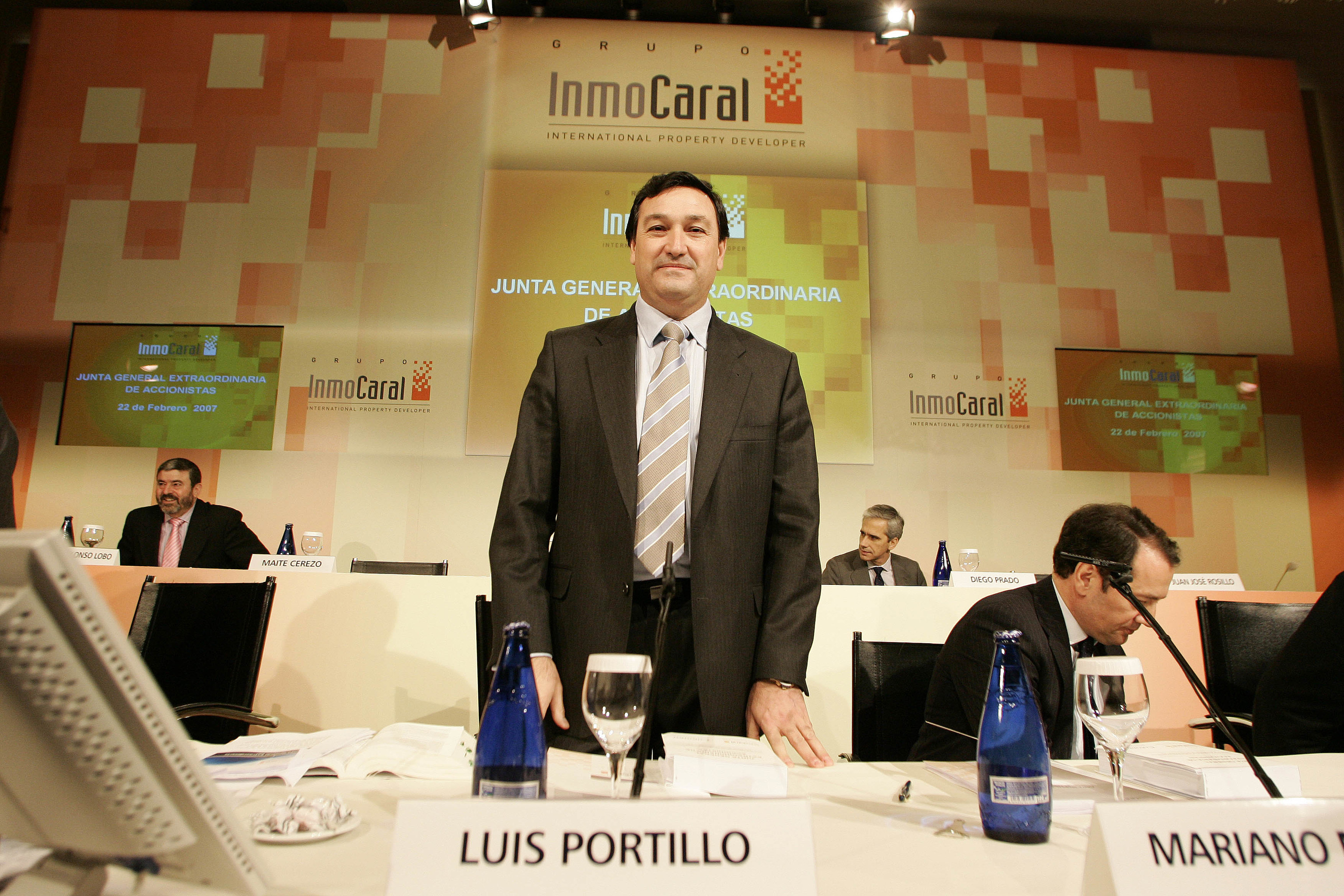 Luis Portillo en una junta de accionistas de InmoCaral en 2007.