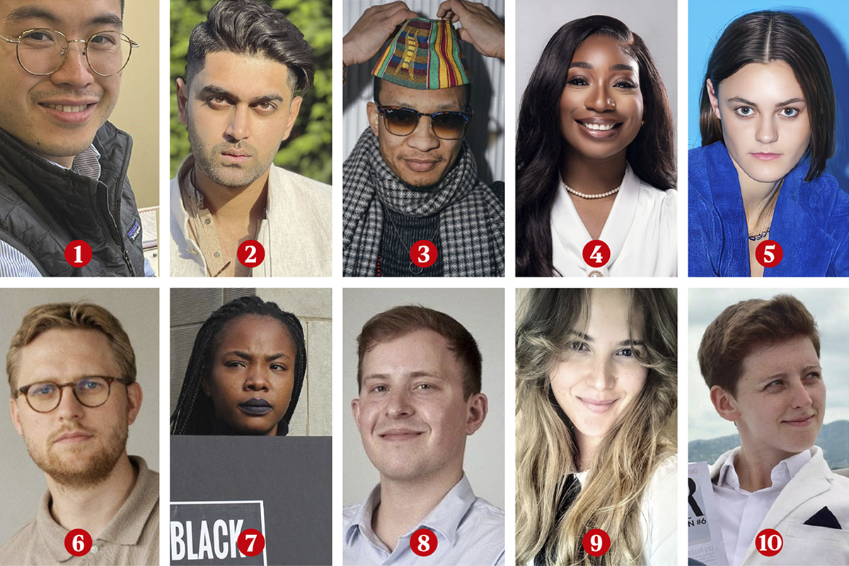 1. Dahao Feng; 2. Dayyaan  Hasnain; 3.  Sena Voncujovi; 4. Barrise Griffin; 5. Margrethe Tang 'Mags'; 6. Bertil Johannes Ipsen; 7. Kelebogile Kelly Swartland; 8. Lino Rodiek; 9. Silje Anette Teigen; 10. Alice Munnelly.