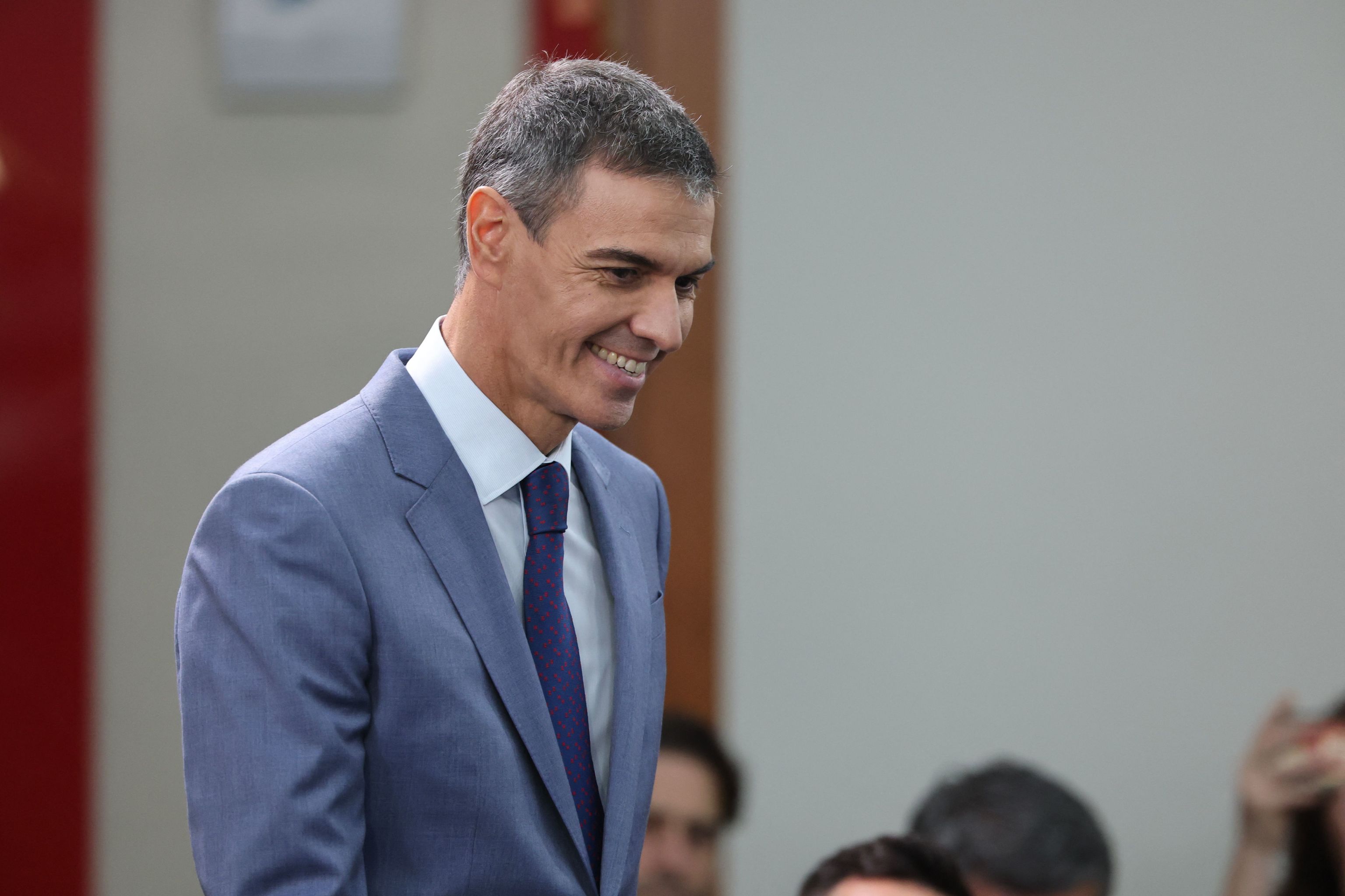 El presidente de Gobierno, Pedro Sánchez, en la rueda de prensa tras el Consejo de Ministros este martes.