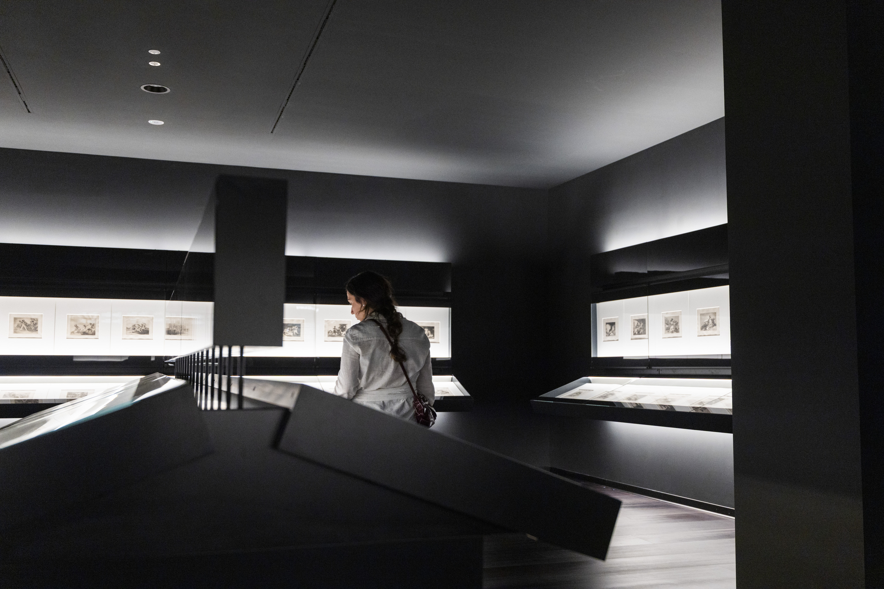 Sala de exposición de los grabados