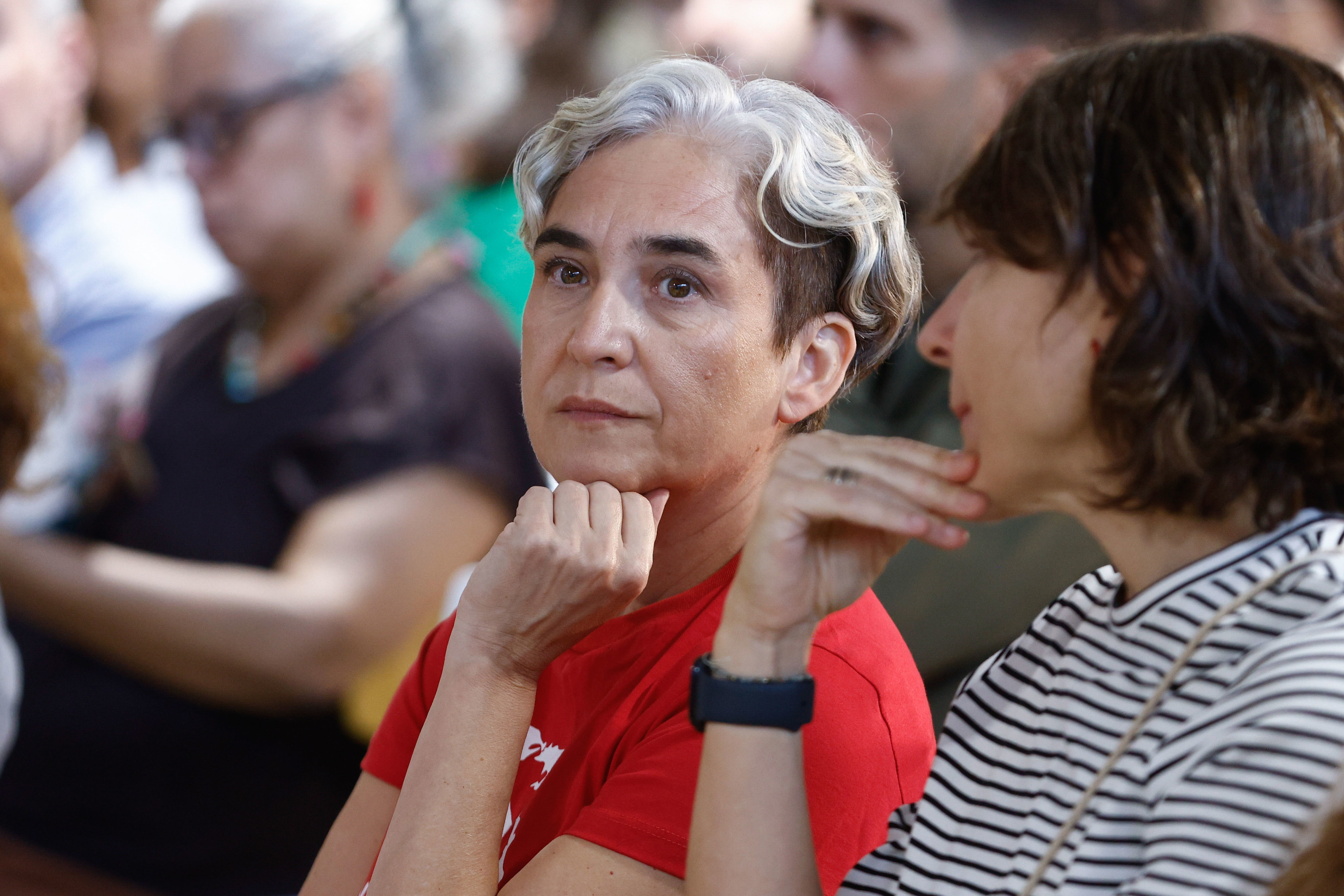 Ada Colau, ex alcaldesa de Barcelona, en un acto reciente.