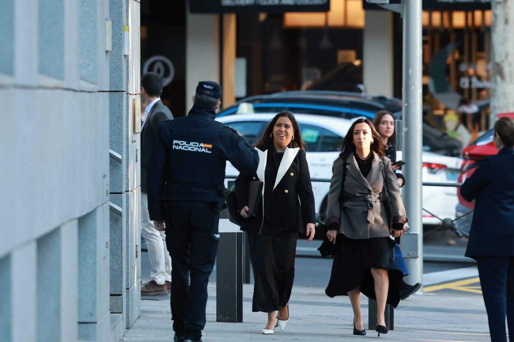 La juez Beatriz Biedma, este jueves, a su llegada a la Audiencia Nacional.