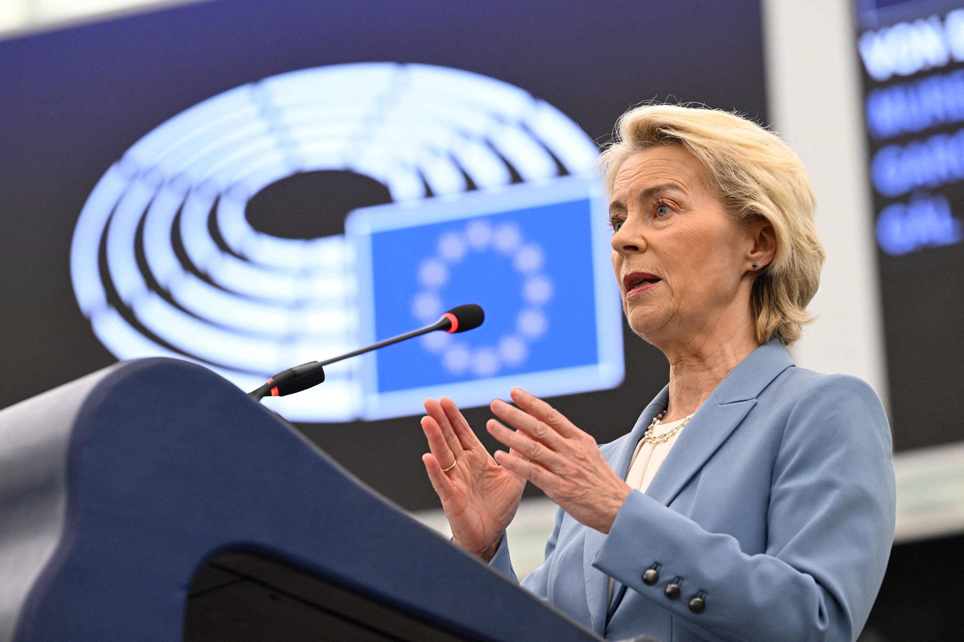 La presidenta de la Comisión Europea, Ursula Von der Leyen.