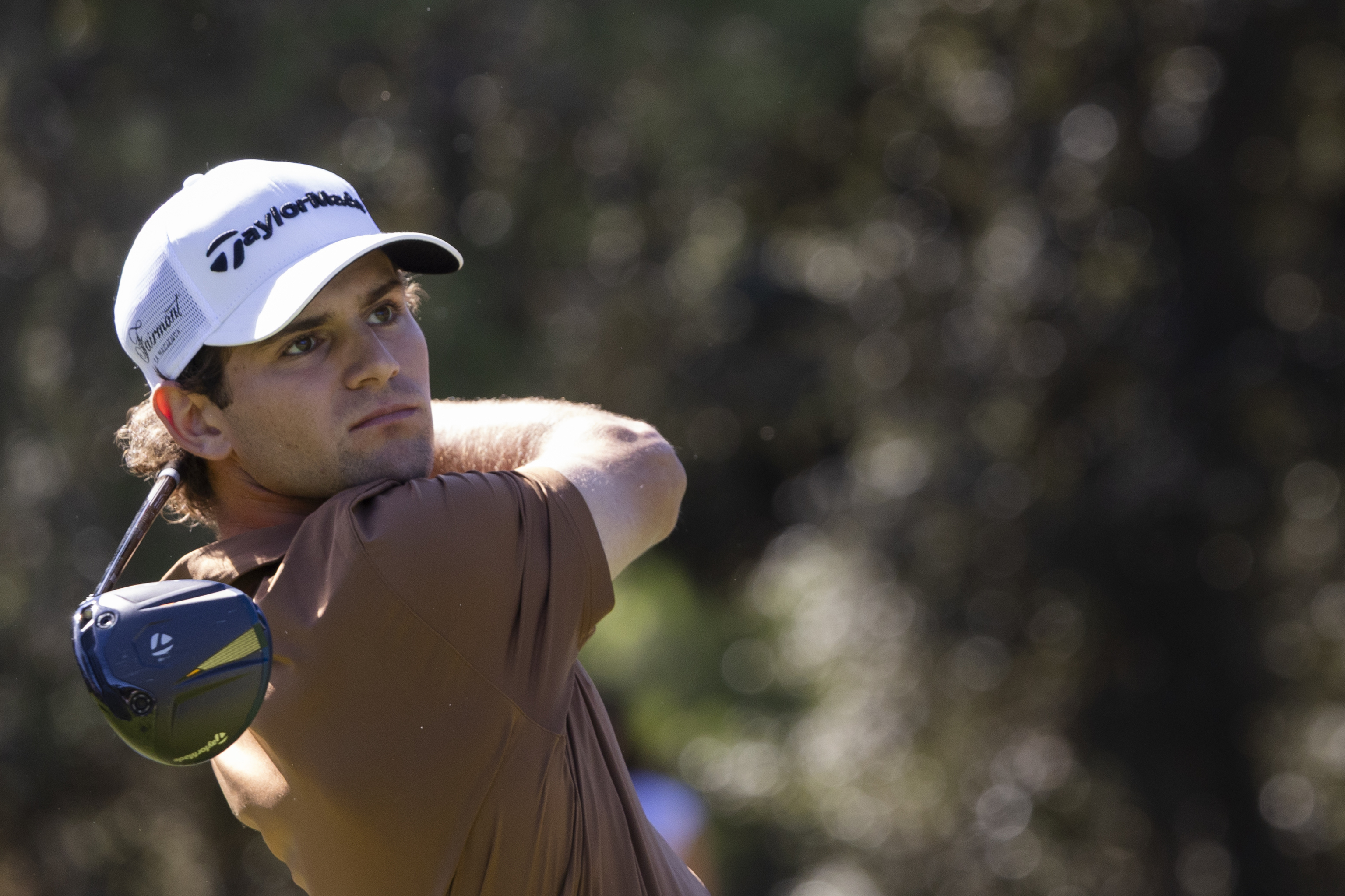 El golfista español Ángel Ayora durante la tercera jornada del Open de España en el Real Club de Campo Villa de Madrid.