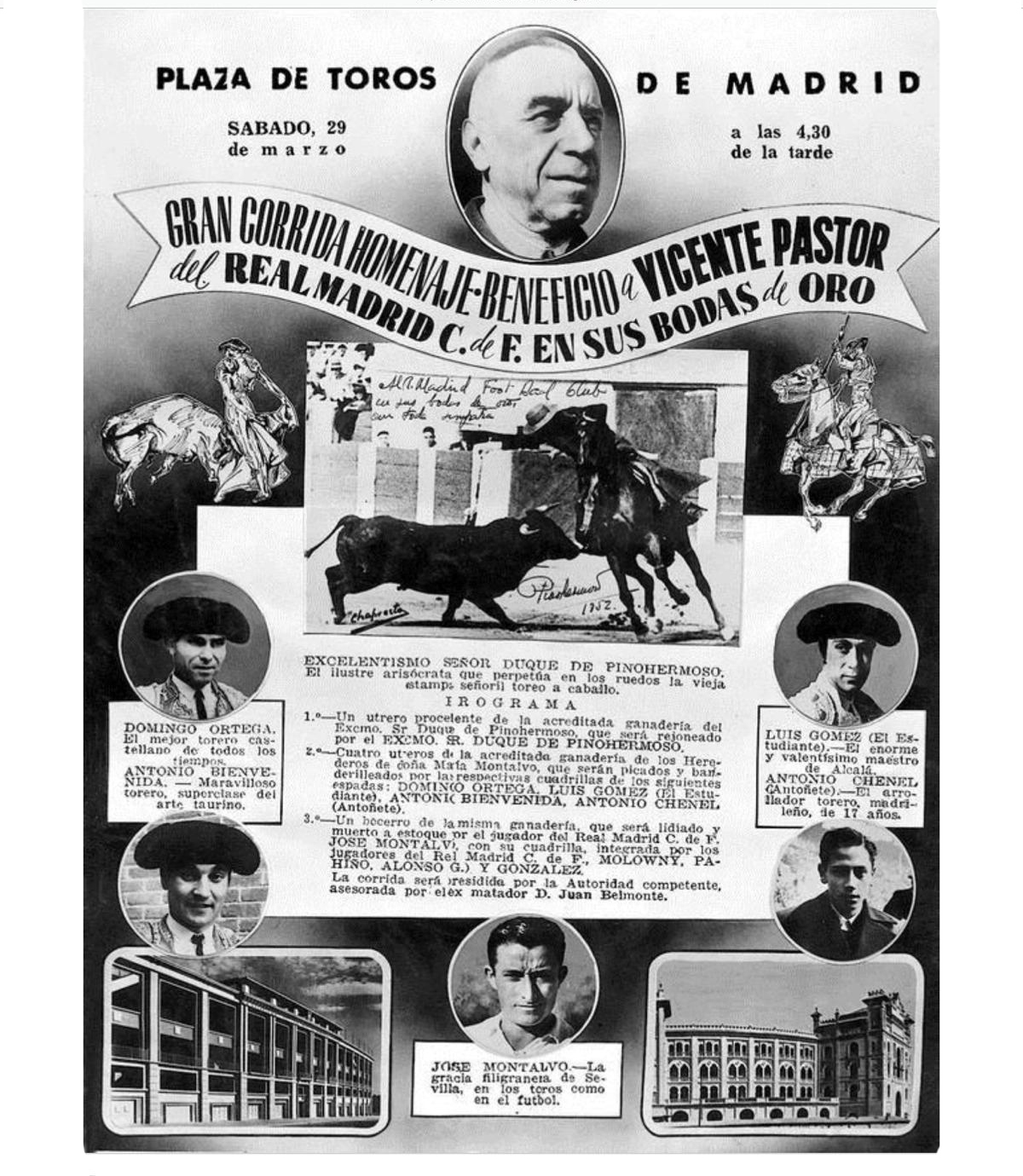 Imagen del cartel de la feria taurina organizada por el Madrid.