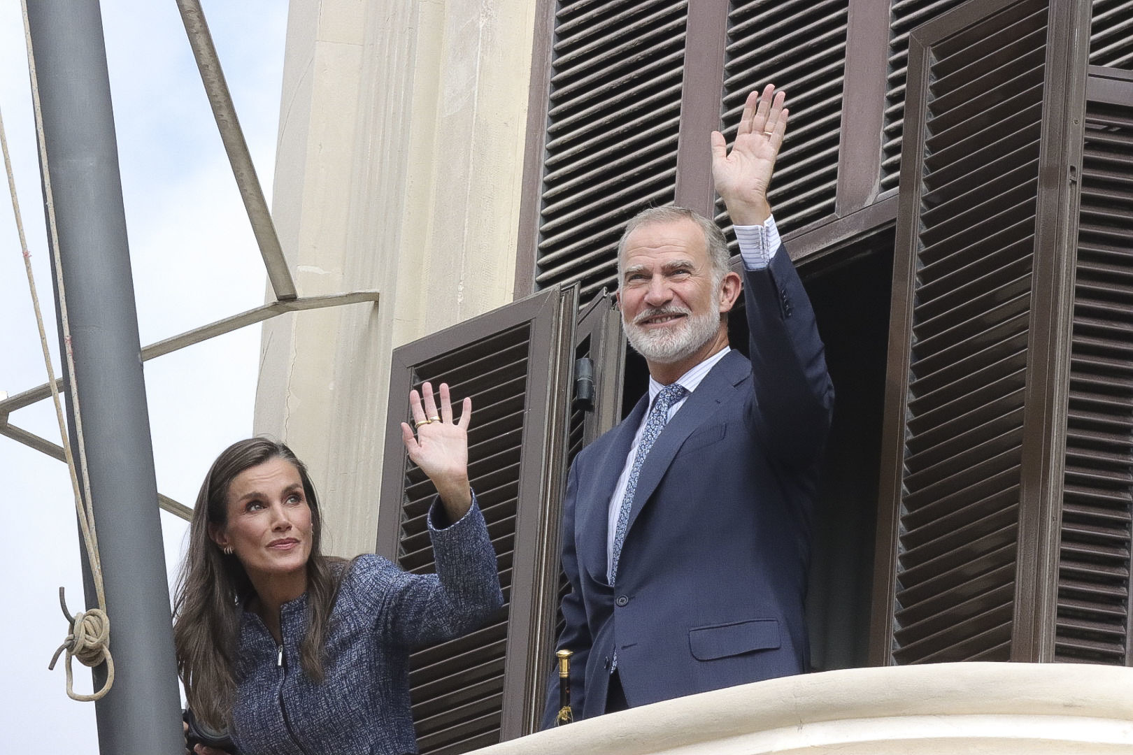 El Rey i la Reina, durante su visita a Ceuta.