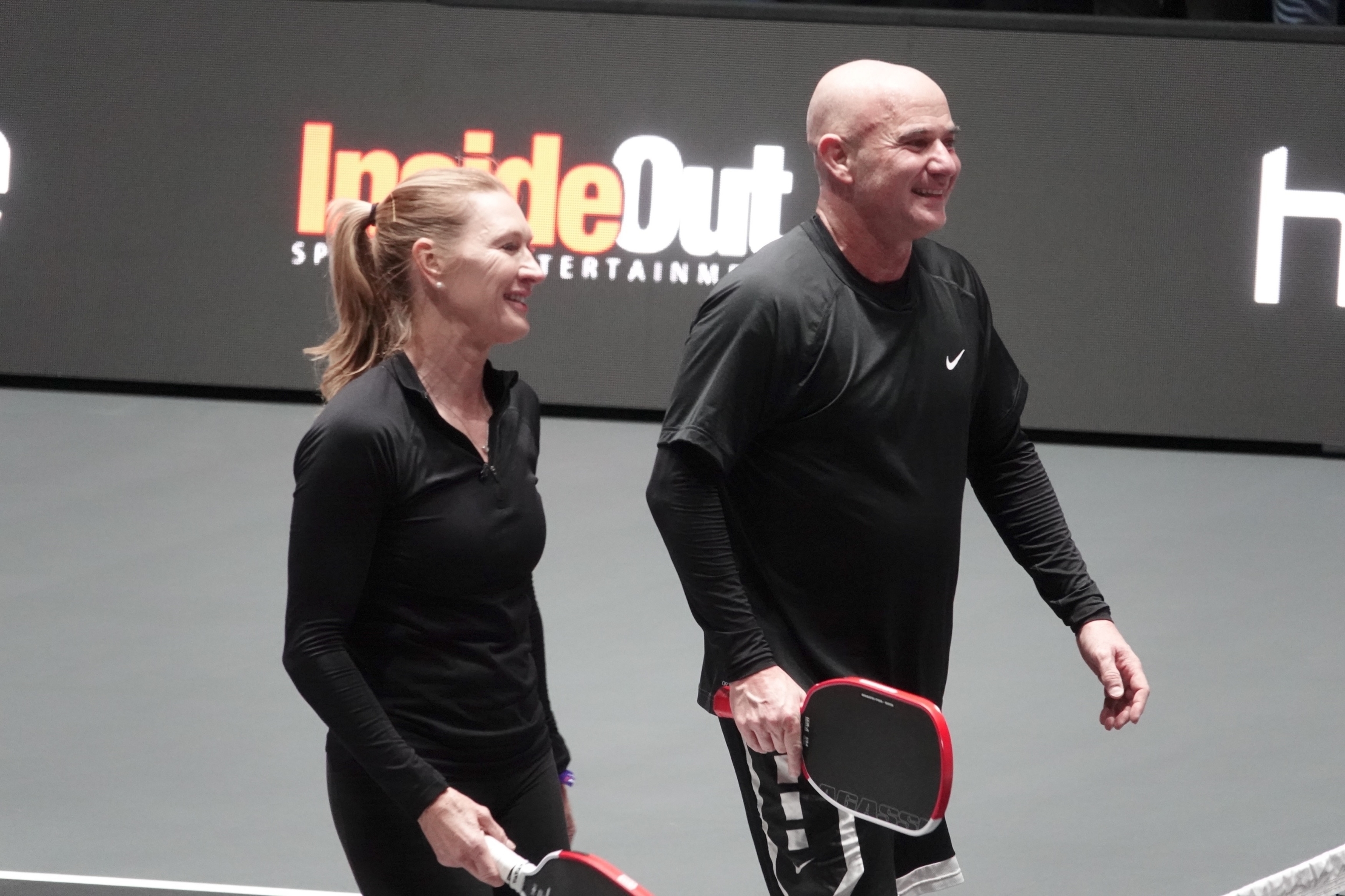 Steffi Graf y André Agassi, en febrero del pasado año.