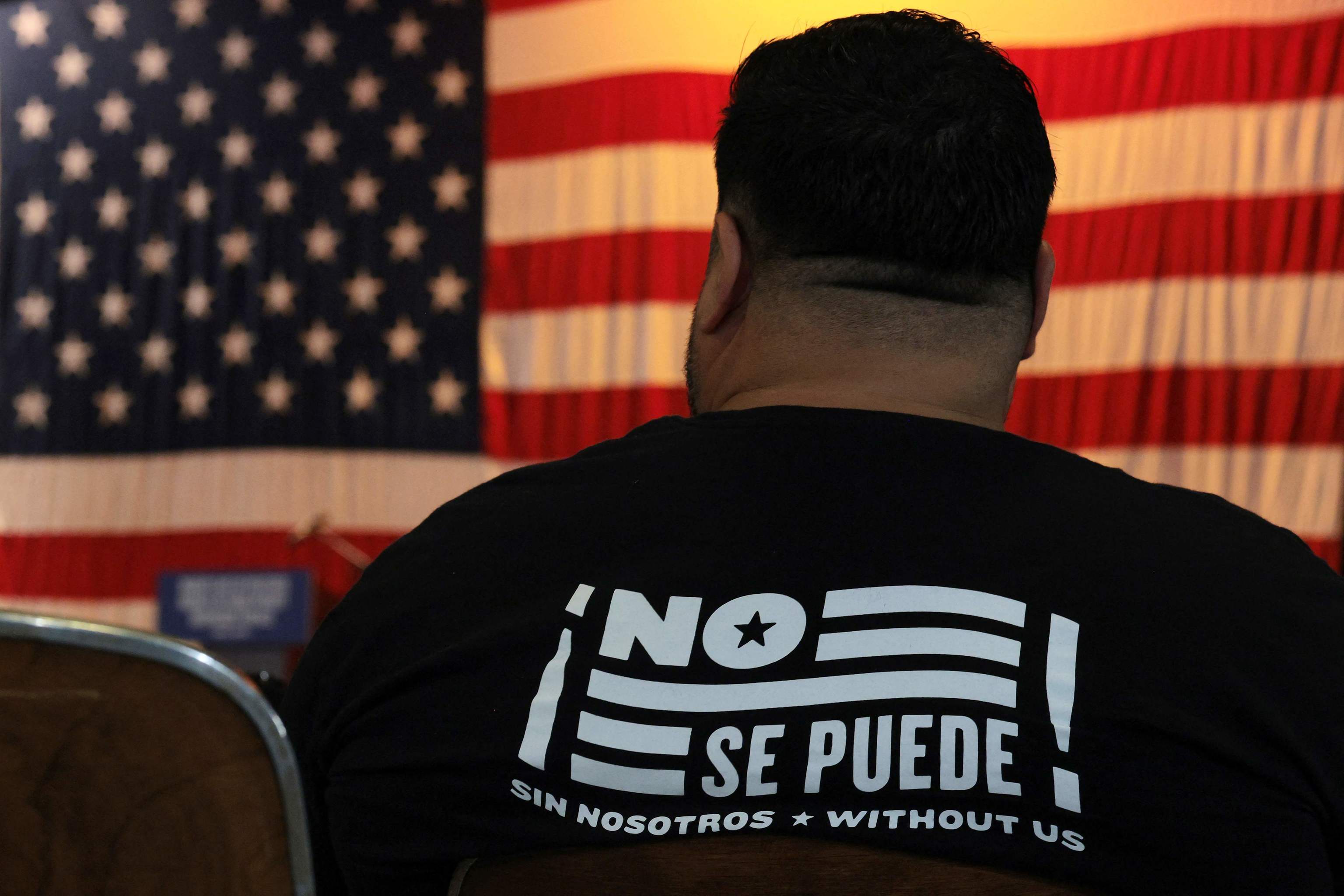 Simpatizantes del candidato al Senado Abdul El-Sayed en Rochester, Michigan.