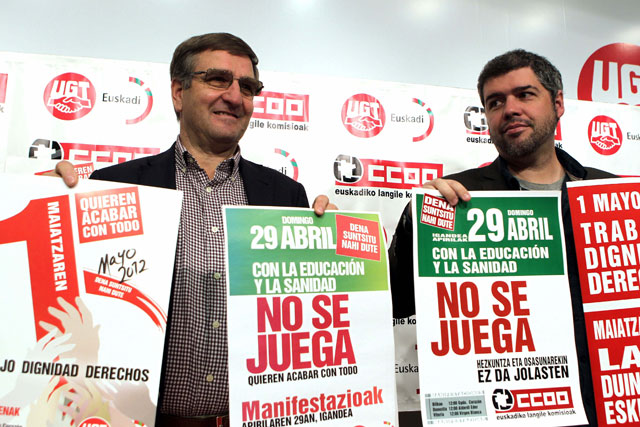 CCOO y UGT salen a la calle el 29 de abril y el 1º de Mayo contra los ...